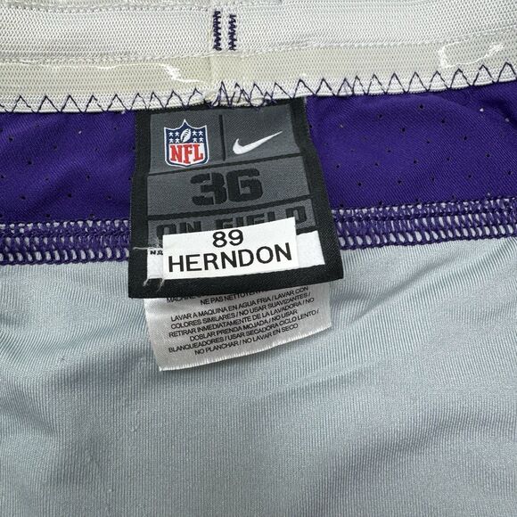 Minnesota Vikings Nike Authentic Team Issued Purple Pants NFL Waist Size 36 - Picture 4 of 10